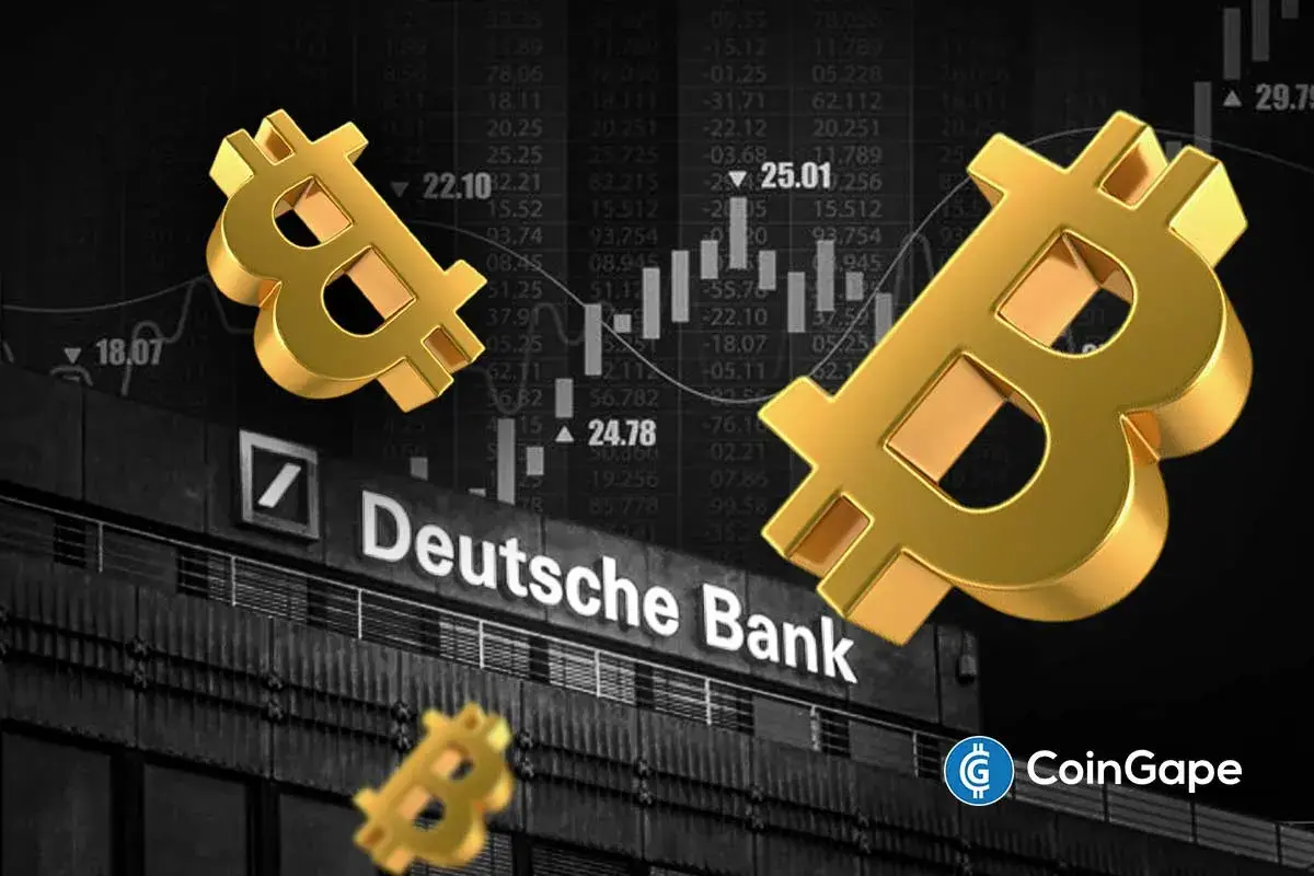 An image to represent Deutsche Bank's Bitcoin prediction