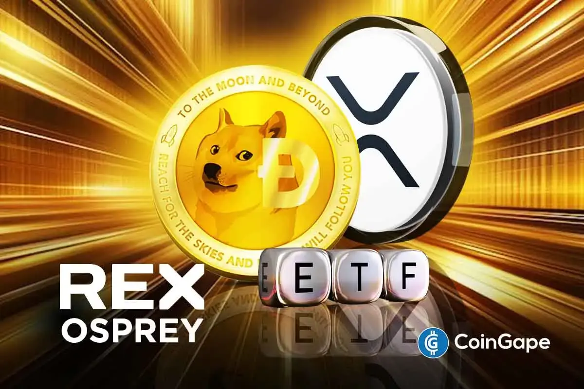 An image of the REX-Osprey Dogecoin and XRP ETFs