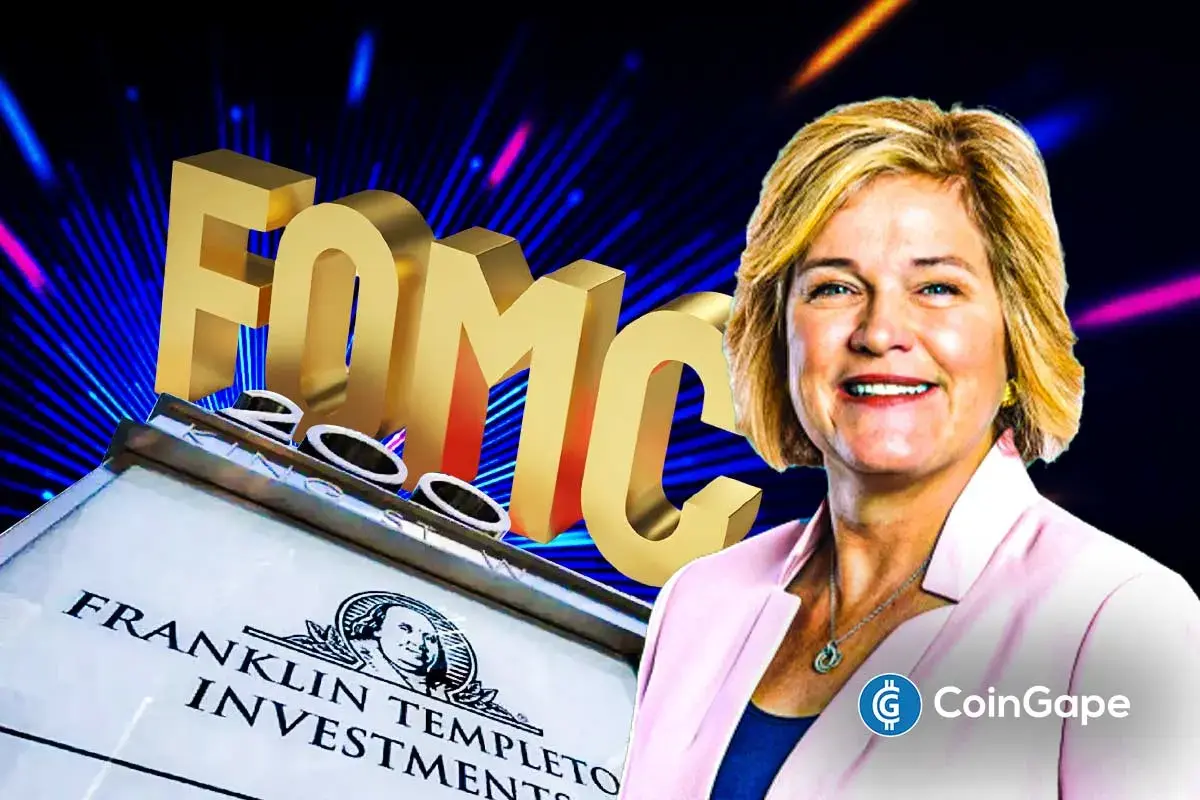 An image of the Franklin Templeton CEO and her comment on a potential FOMC decision