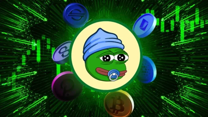 Little Pepe emerging with other crypto coins