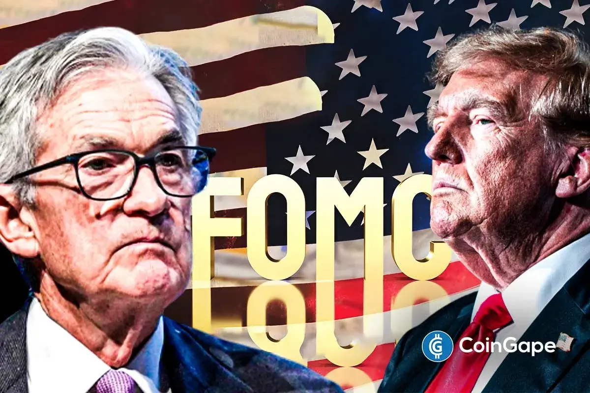 An image of Donald Trump and Jerome Powell as the president calls for a higher Fed rate cut