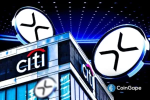 An image of XRP and Citi's logos