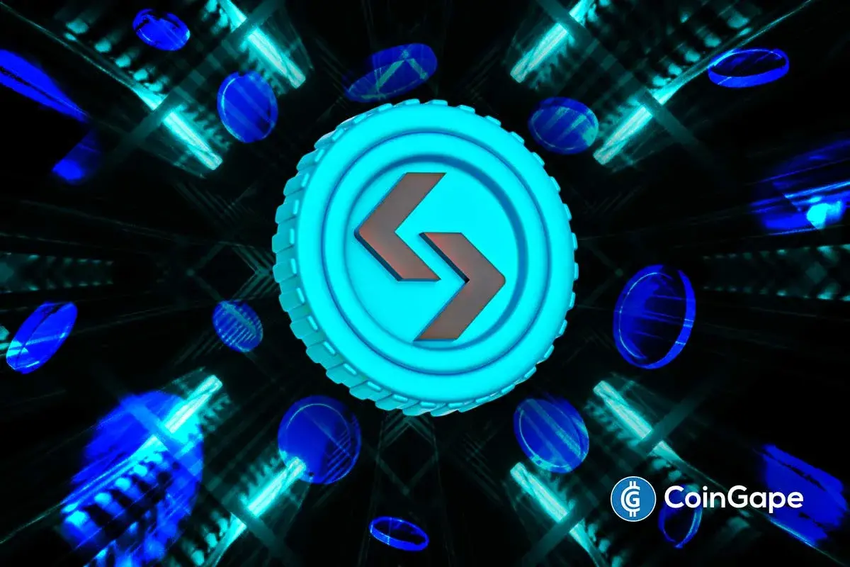 Bitget Universal Exchange token logo displayed in a digital futuristic setting