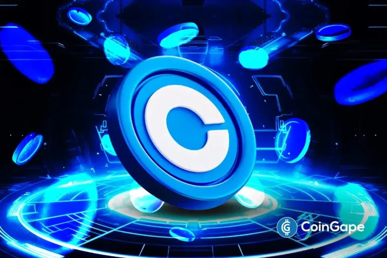 Coinbase logo token graphic highlighting network expansion and ecosystem growth