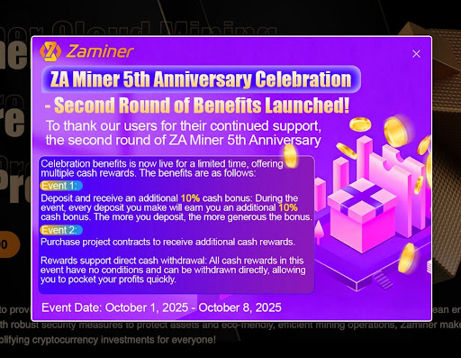 ZA Miner’s Anniversary Offer Extended - Second Chance For Those Who Missed Out