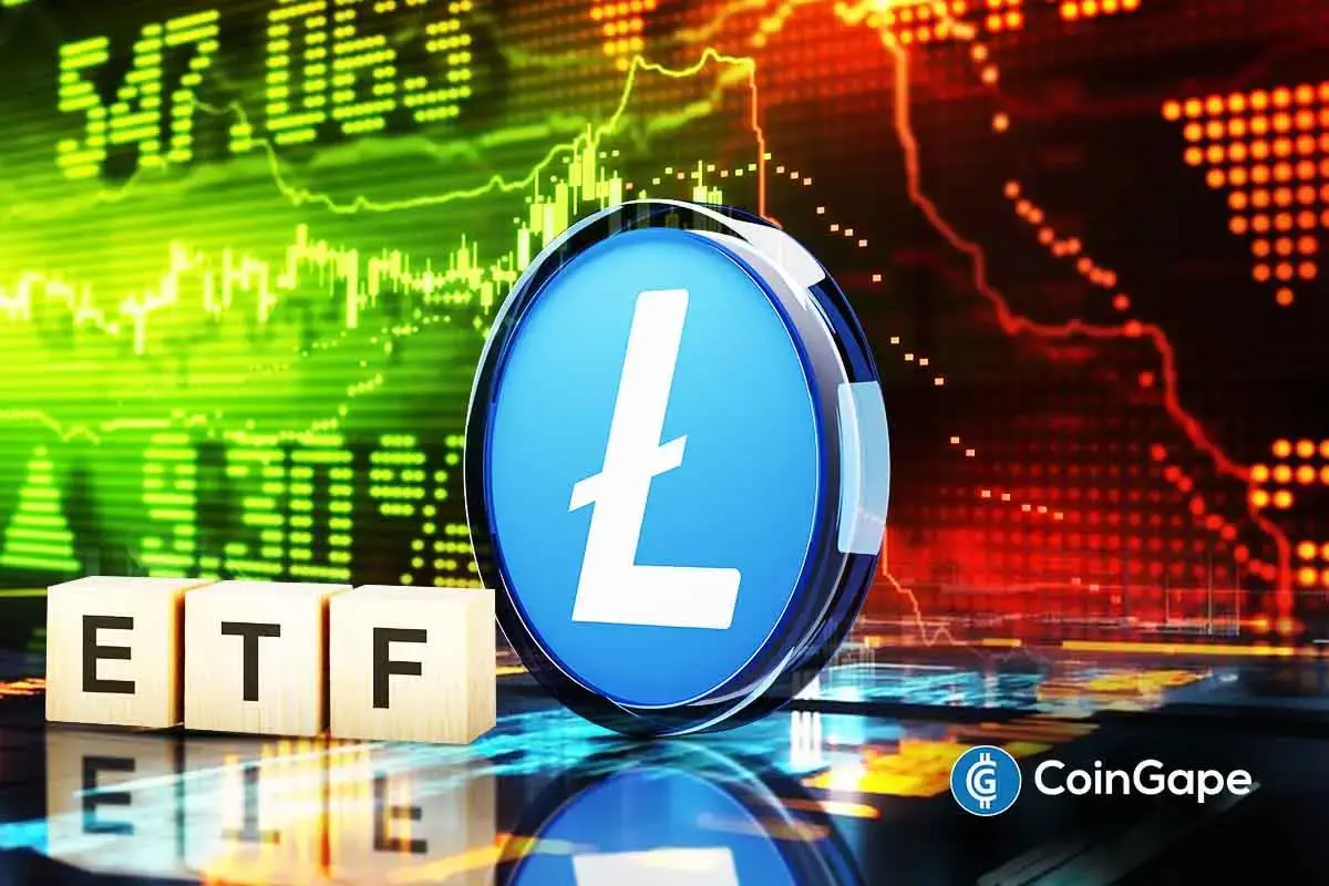 Image shows Litecoin ETF approval as price faces pressure