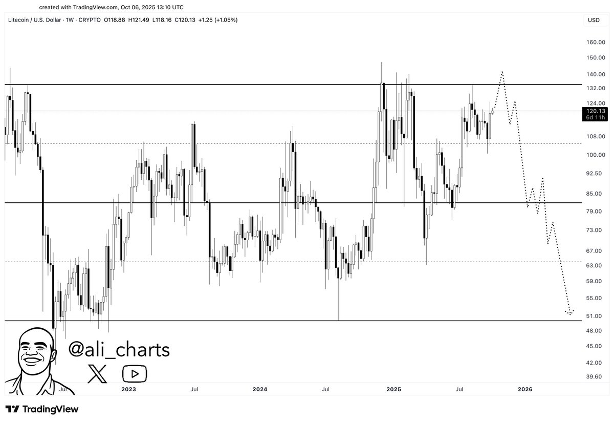 Litecoin price testing a crucial junction 