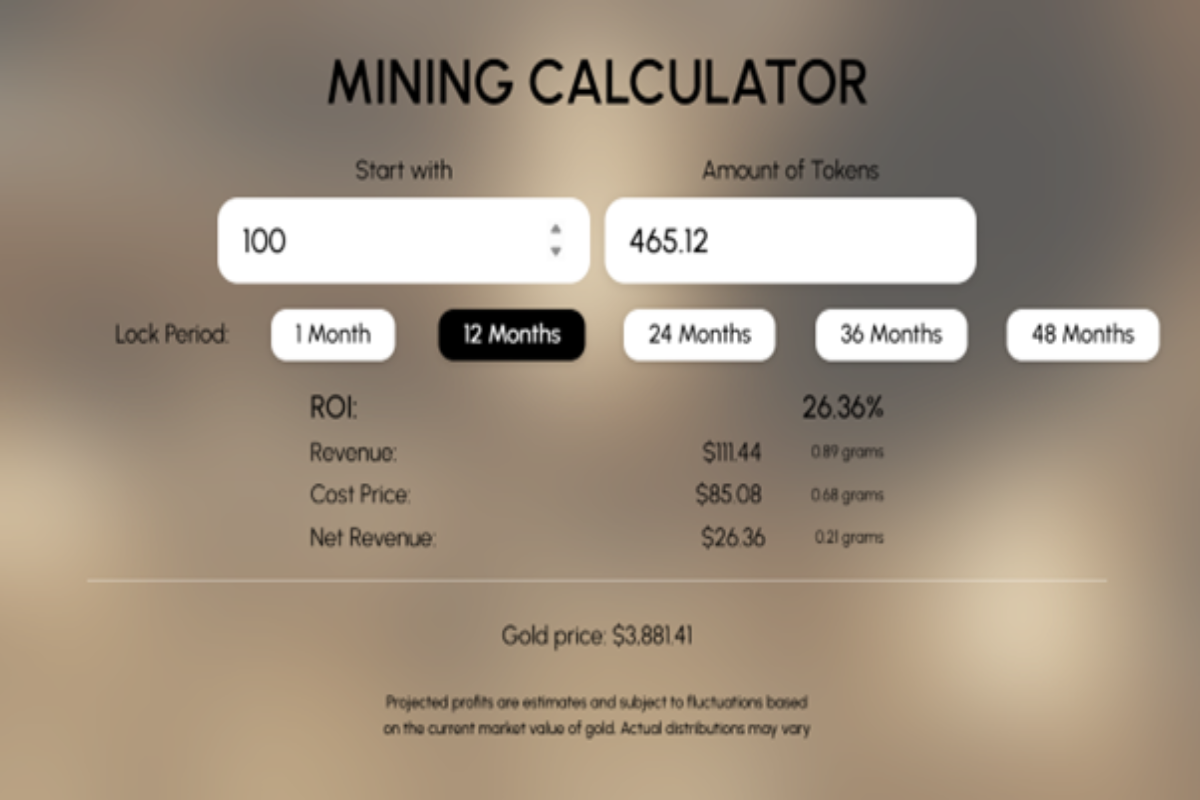 AYNI Mining Calculator