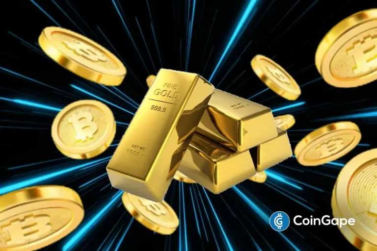 An image of Bitcoin and gold