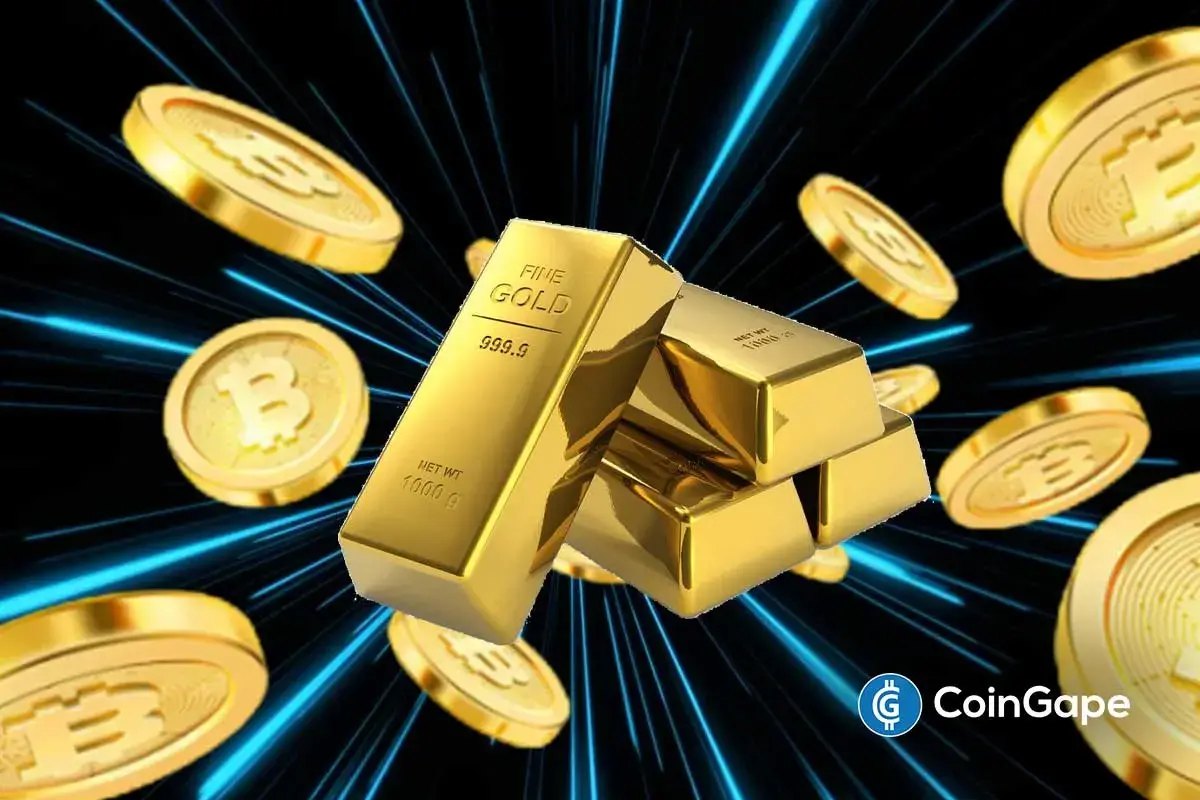 An image of Bitcoin and gold