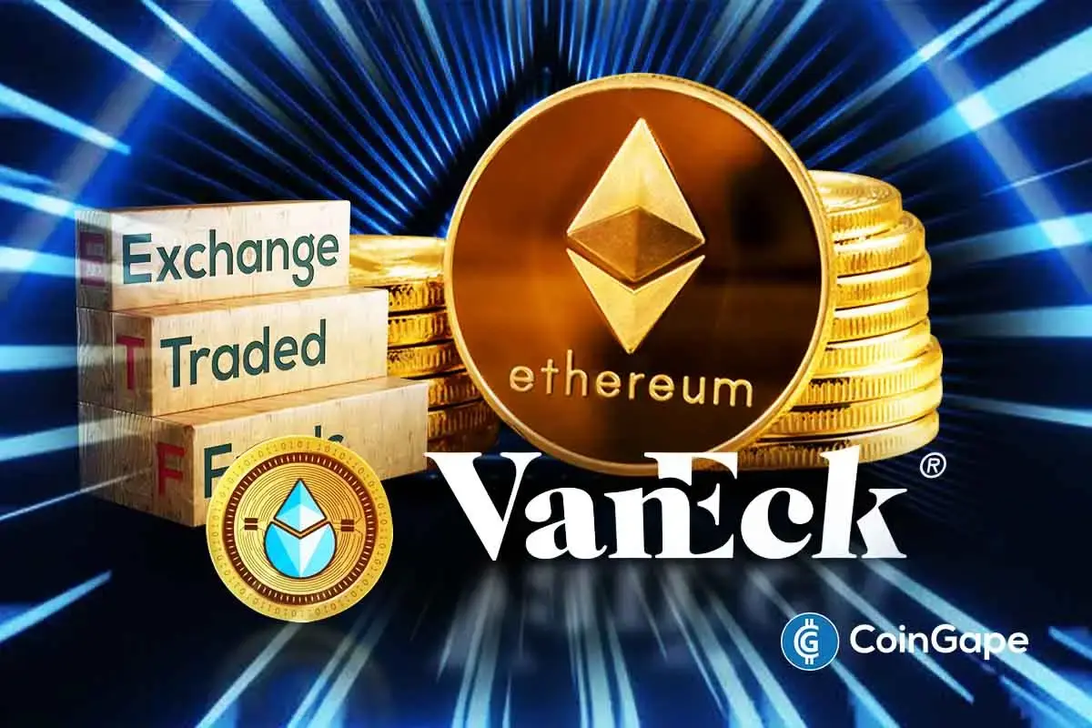 VanEck has submitted a preliminary application for a Lido Staked Ethereum ETF with the U.S. Securities and Exchange Commission (SEC)