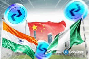 Bitget highlights Nigeria, China, and India flags symbolizing emerging markets driving crypto growth.