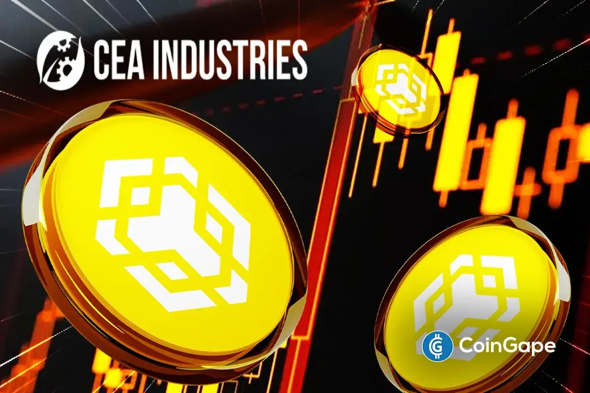 CEA Industries’ BNB Holdings Reach 480K as Binance Coin Hits New ATH of $1,300