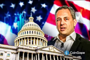 David Sacks pictured near U.S. Capitol amid crypto market regulation push.