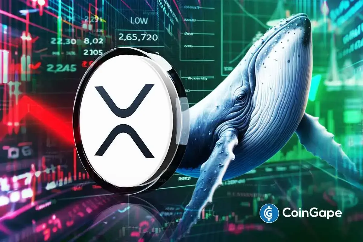 XRP logo displayed on a futuristic digital platform symbolizing rising institutional adoption.