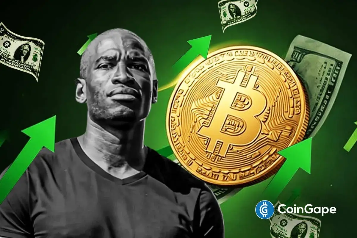 an image of Arthur Hayes and the Bitcoin logo