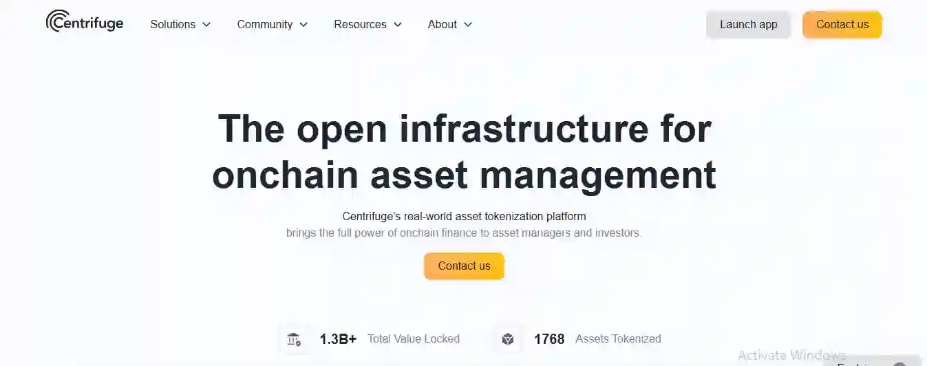 Centrifuge RWA Tokenization