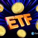 Crypto ETF image showing major coins as NYSE Arca seeks SEC approval for T. Rowe Price’s multi-asset crypto fund.