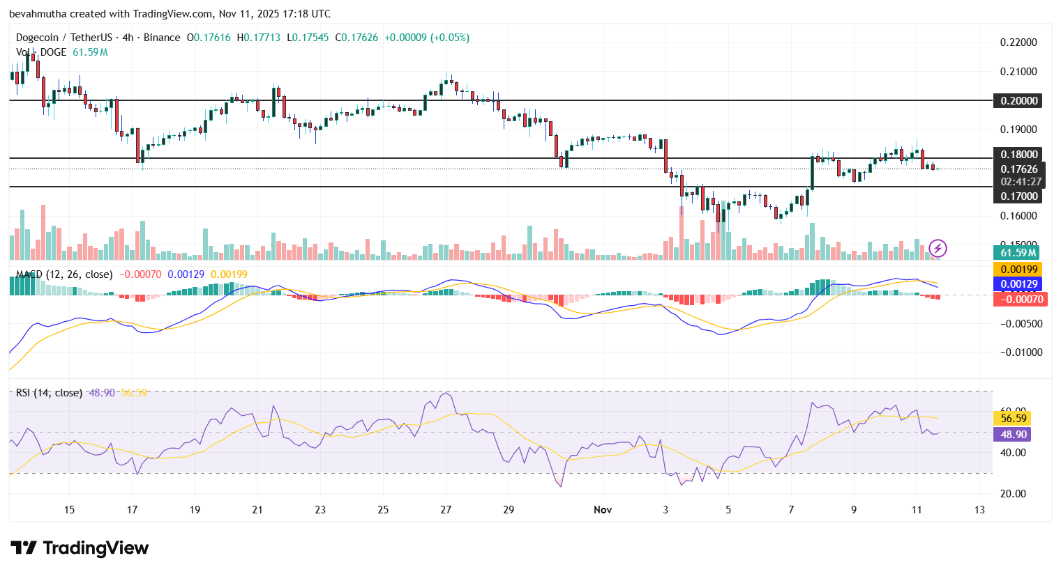 Can Dogecoin Price Hold Above $0.17 Amid Weekly Surge?