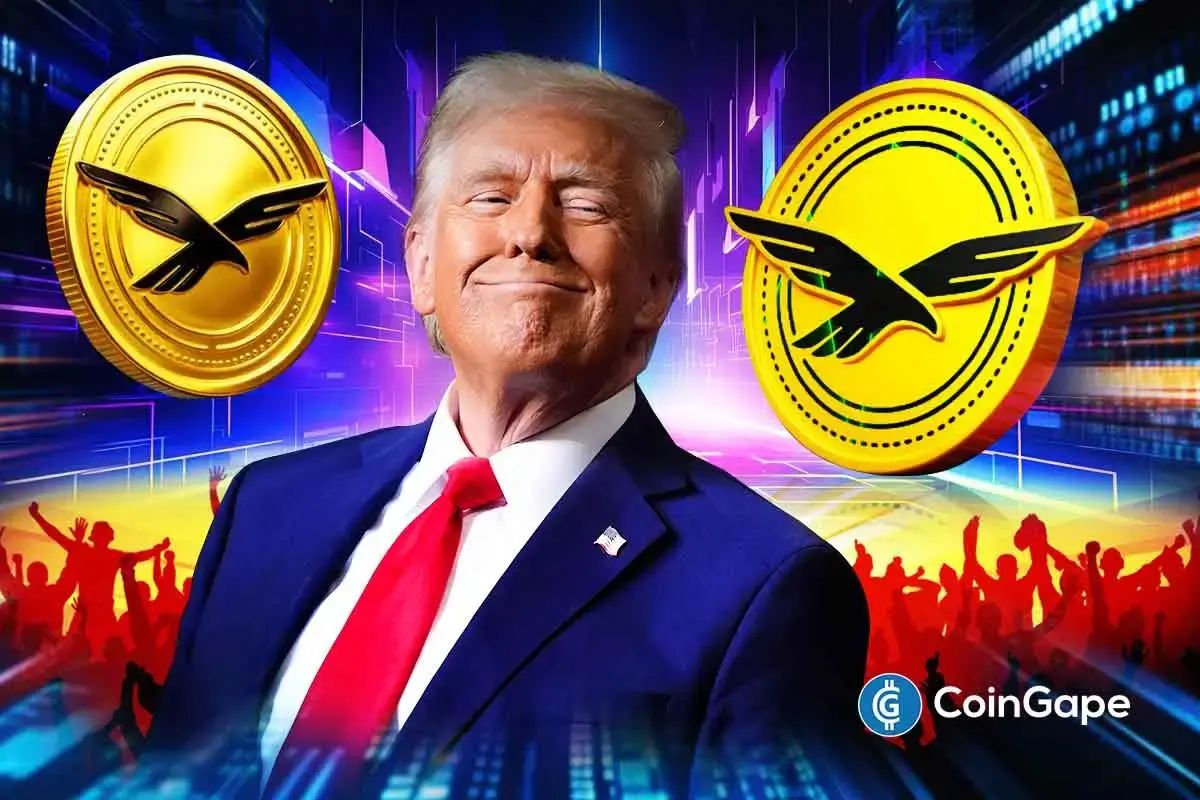 An image of the Trump-linked WLFI logo