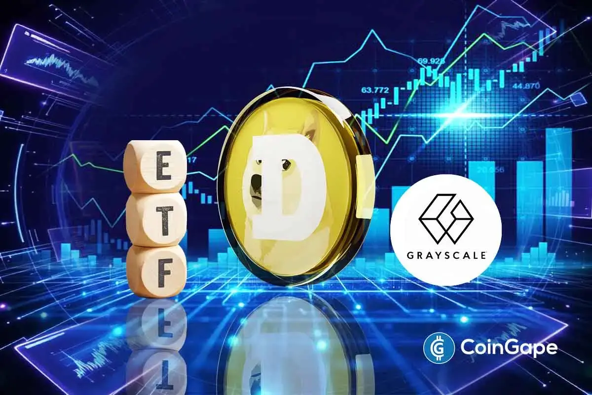 Dogecoin appears during ongoing discussions about a possible recovery as Grayscale ETF speculation increases.