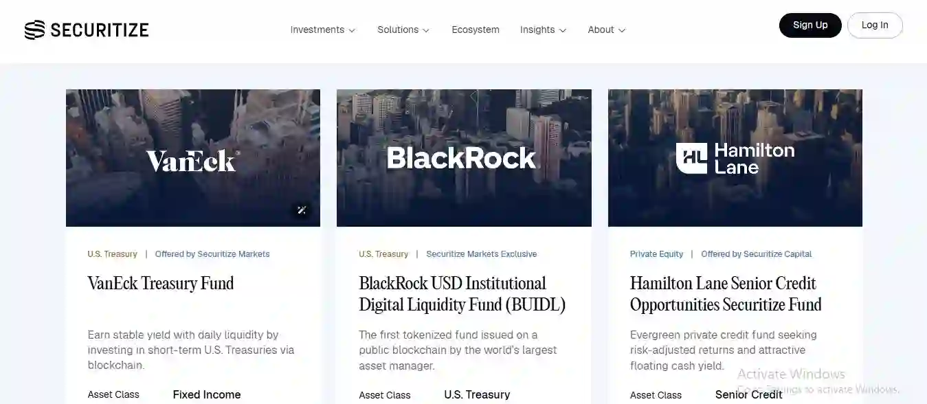 Securitize RWA Tokenization