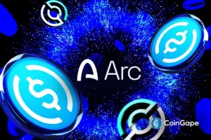 An image of Circle logo and the USDC and ARC Network's logos
