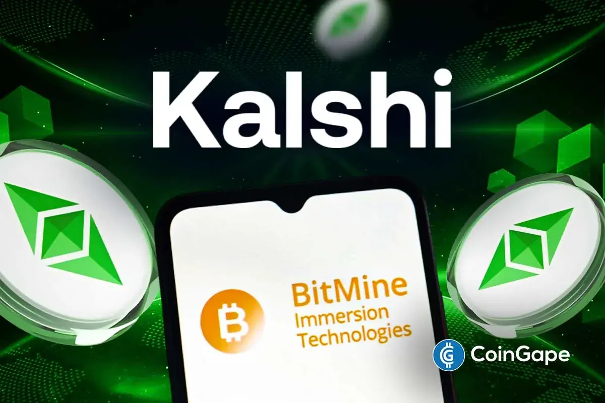 Kalshi and Bitmine logos highlight diverging Ethereum sentiment between institutions and retail traders.