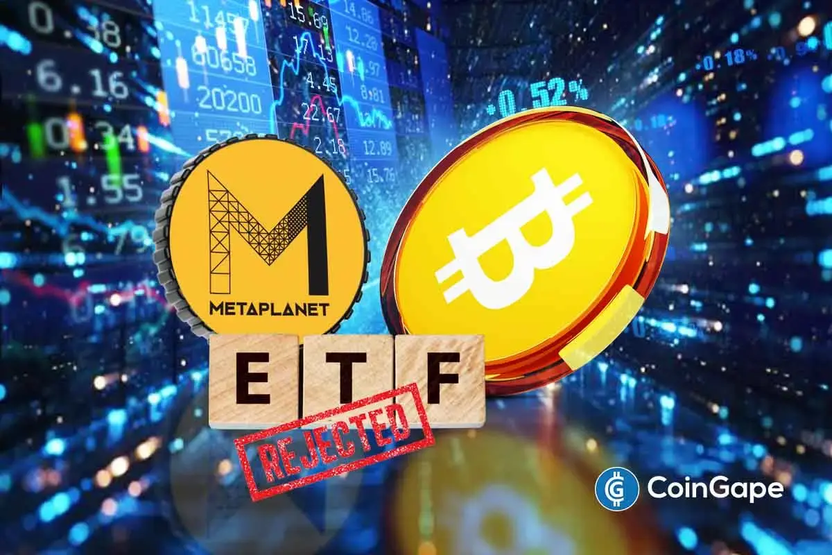 Bitcoin coin over trading chart with Metaplanet branding, illustrating the company’s Bitcoin-focused investment strategy.