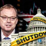 Kevin Hassett shown beside the U.S. Capitol with economic visuals as he becomes Trump’s leading Federal Reserve chair candidate.