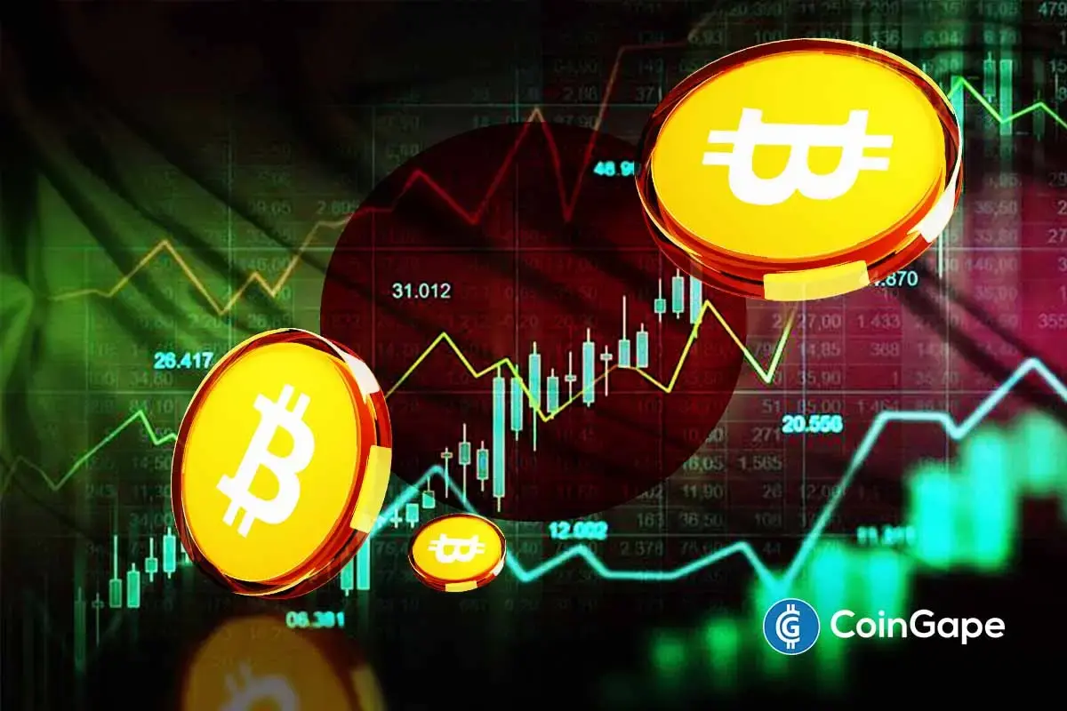 Bitcoin price declines as gold strengthens, reflecting inverse correlation and risk-off capital rotation across markets