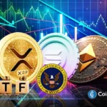 ProShares crypto ETF symbols with SEC emblem shown amid crackdown on high-leverage ETF proposals.