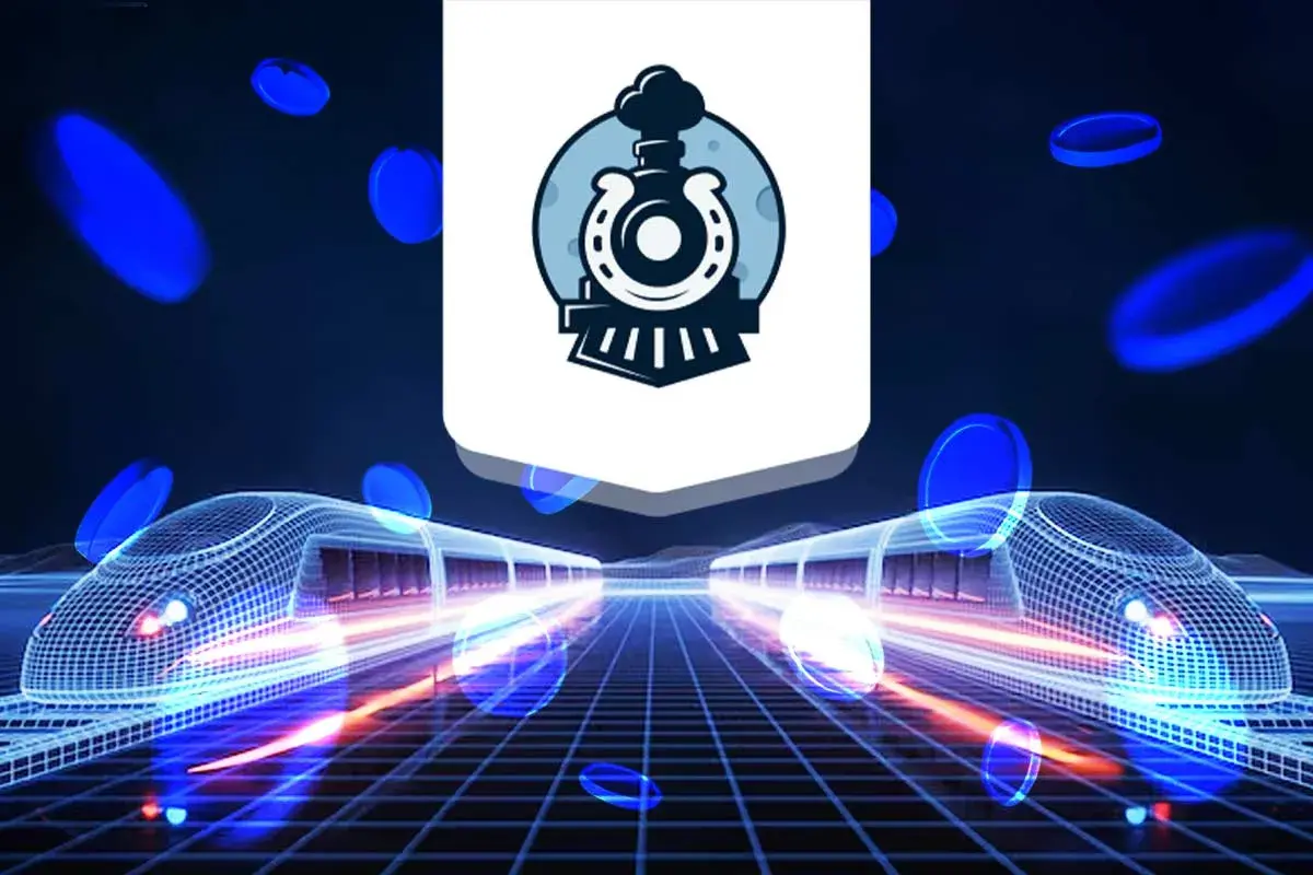 Lucky Train logo Illustration