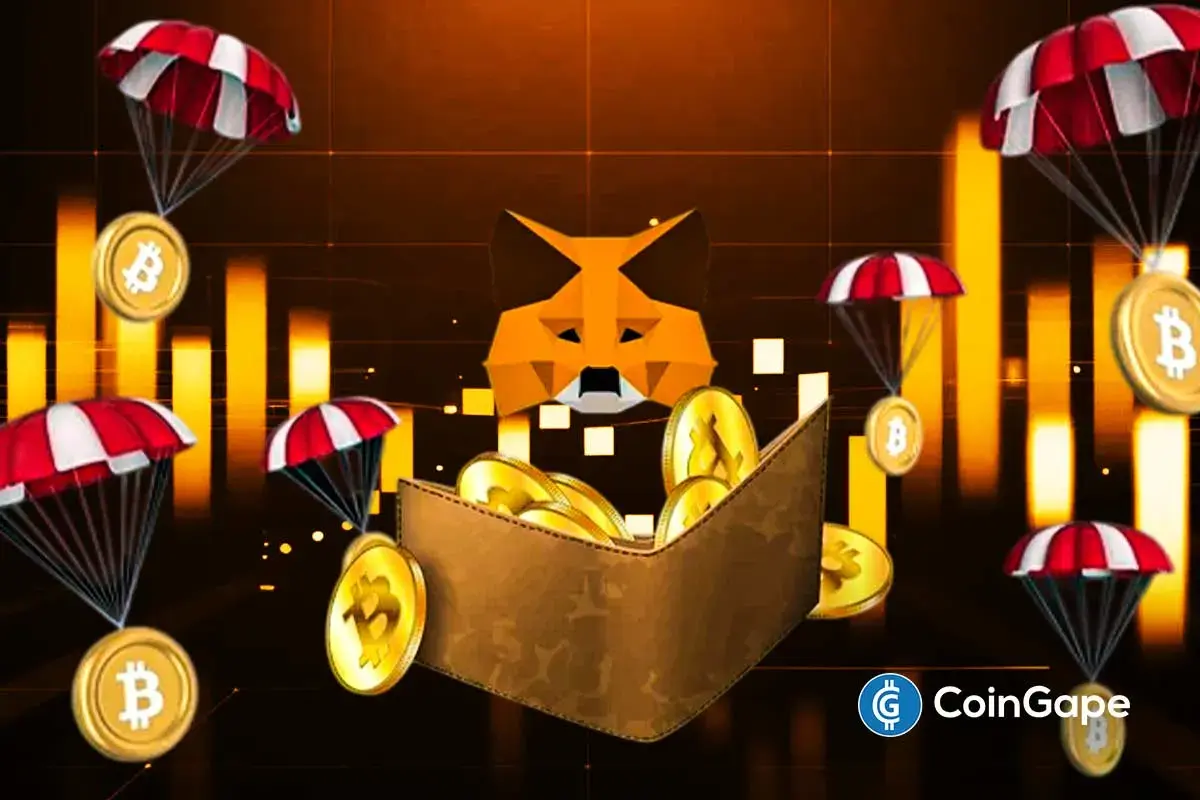 MetaMask wallet receiving crypto tokens as Polymarket-driven activity and rewards surge, showing growing engagement in mobile prediction markets.