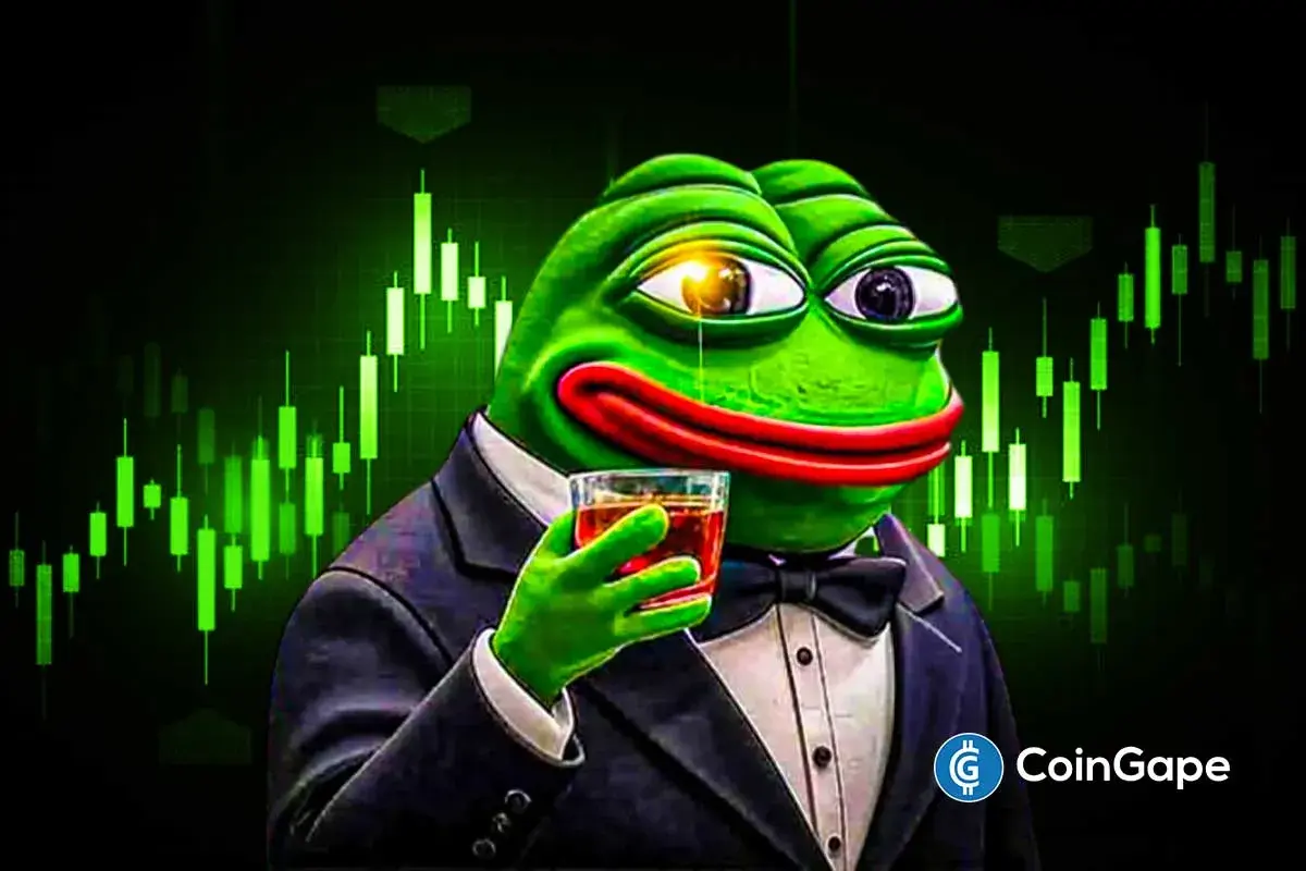 Pepe coin gains 14% as a double-bottom signal forms during a broader market recovery that raises expectations for a possible 50% rally.