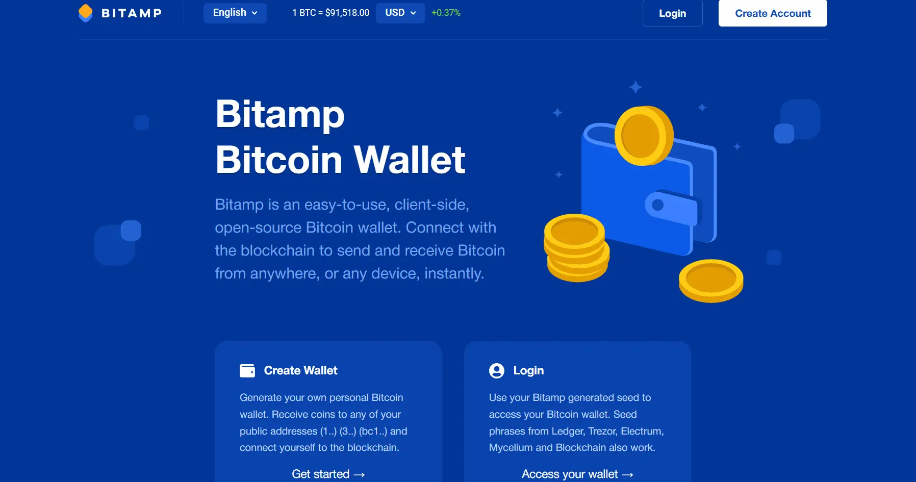 bitamp wallet homepage