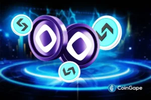 Purple MON tokens and Bitget icons displayed on a digital platform, highlighting MON listing with rewards and on-chain earning incentives.