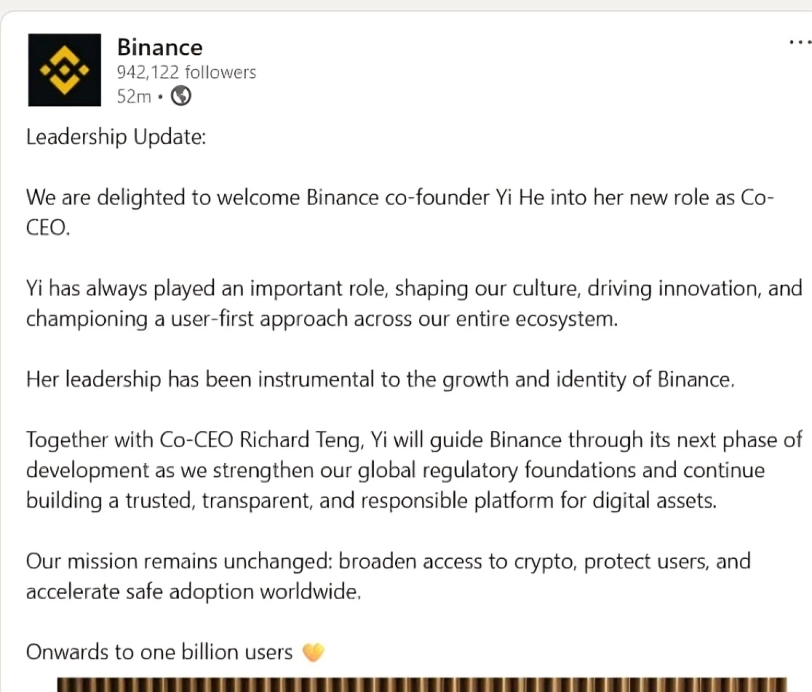 Binance CEO