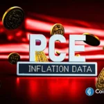 An image to represent the U.S. PCE inflation data and Bitcoin logo