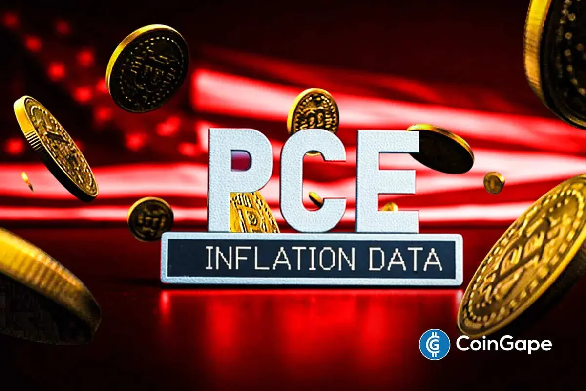 An image to represent the U.S. PCE inflation data and Bitcoin logo