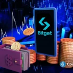 Crypto traders access tokenized stock futures on Bitget as market charts and digital assets highlight multi-asset trading expansion.
