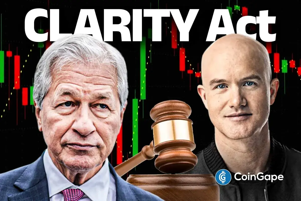 CLARITY Act standoff shows JPMorgan’s Jamie Dimon and Coinbase’s Brian Armstrong facing off over U.S. crypto regulation rules