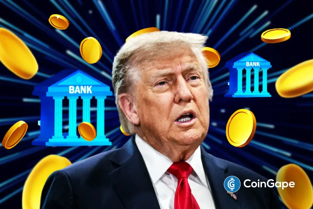 US president reacts as JPMorgan banks and coins appear amid lawsuit over alleged politically motivated debanking practices.