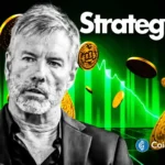 an image of Michael Saylor and the Strategy logo