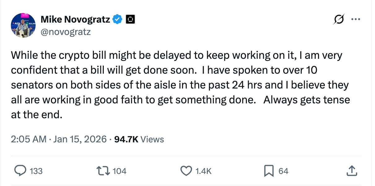 مايك نوفوغراتز يتحدث عن الوضوح