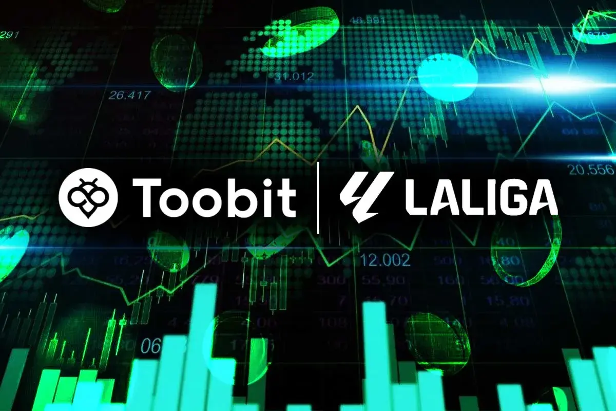 Toobit and LALIGA logo illustration