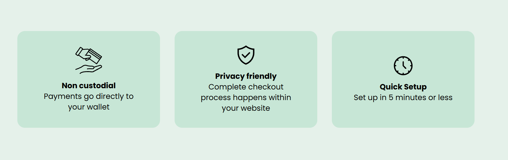non custodial payment solution