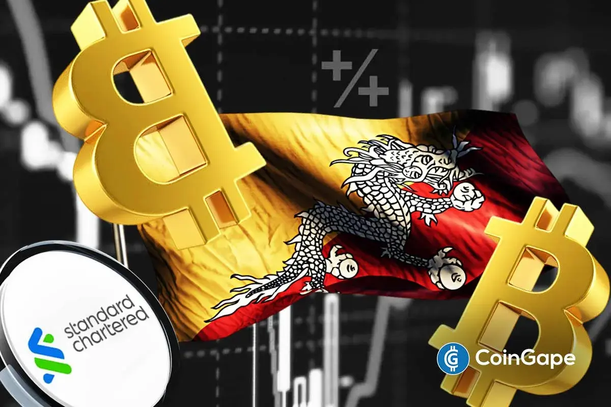 Bhutan Government Cuts Bitcoin Holdings as Standard Chartered Predicts BTC Price Crash To k