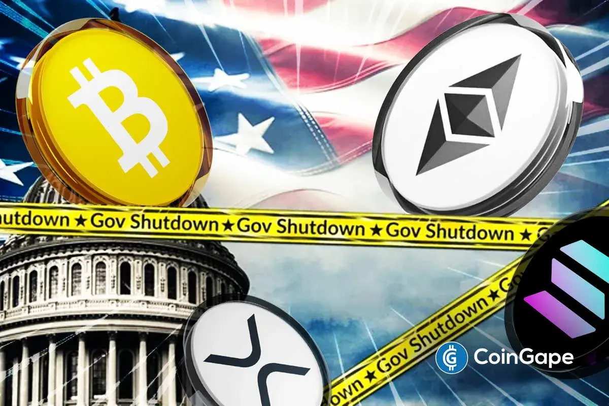 Crypto Prices Surge Today: BTC, ETH, XRP, SOL Soar Despite US Government Shutdown