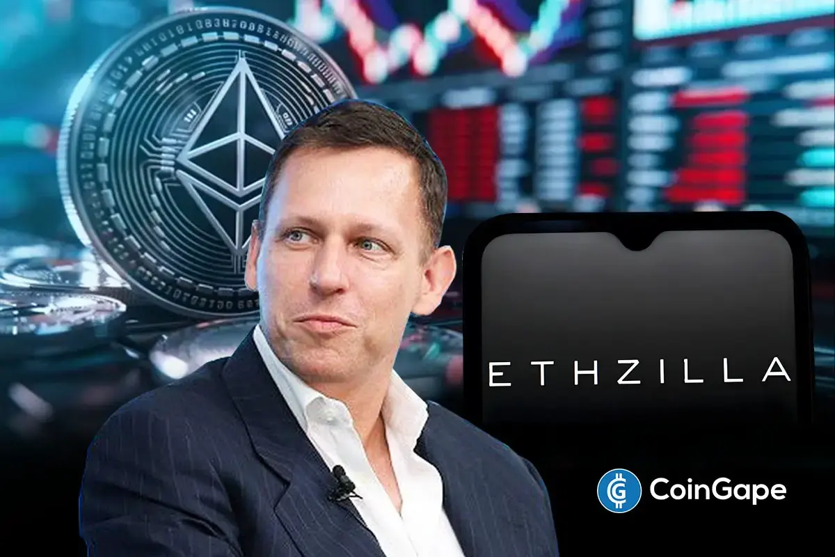 Peter Thiel Exits ETHZilla as Stock Slides 3% Amid Token Launch
